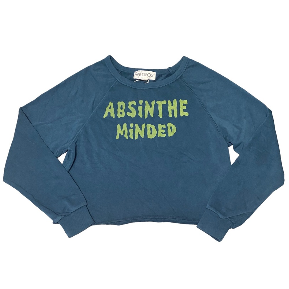 NWT WILDFOX Green Fairy World Tour Crop Top SAMPLE (Absinthe Minded)